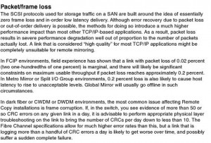 IBM Storwize Packet Loss