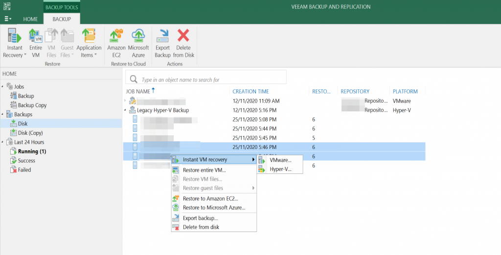 veeam quick migration